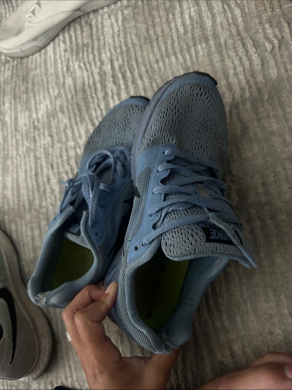 Nike Women's Light Blue Mesh Sneakers